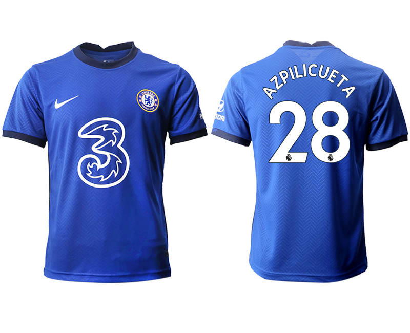 Men 2020-2021 club Chelsea home aaa version #28 blue Soccer Jerseys